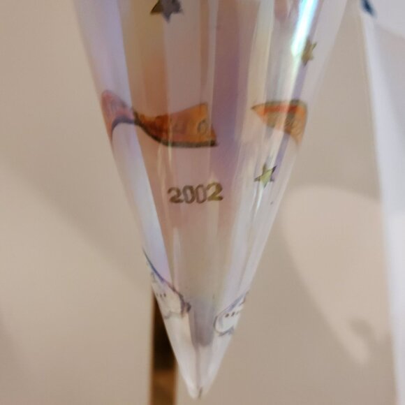 Vintage Li Bien Angel Glass Christmas Ornament Hand Painted 2002 - Picture 2 of 6